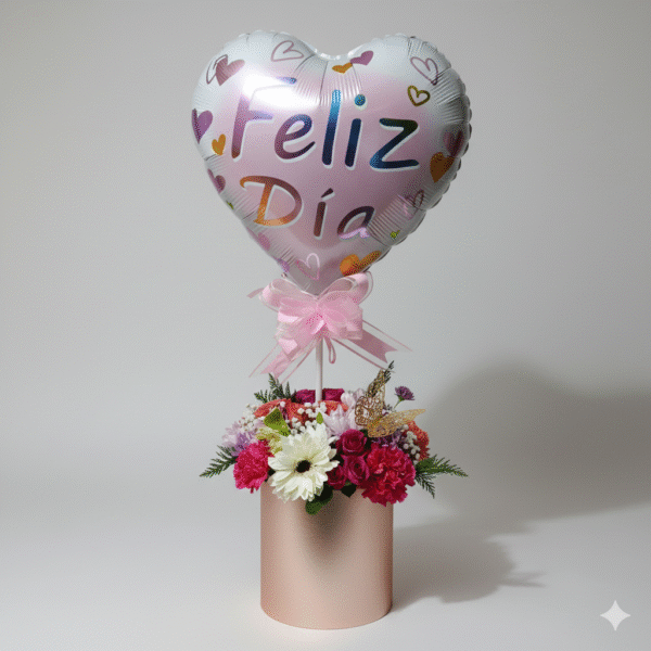 Caja surtida con globo