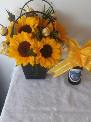 Celebración con girasoles