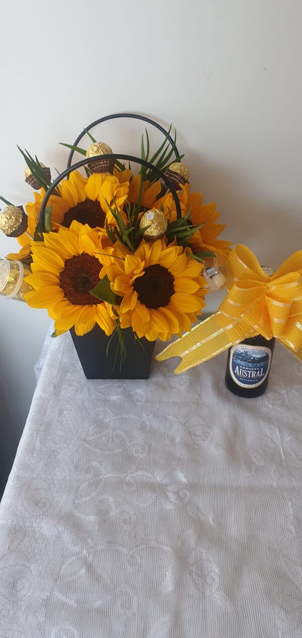 Celebración con girasoles